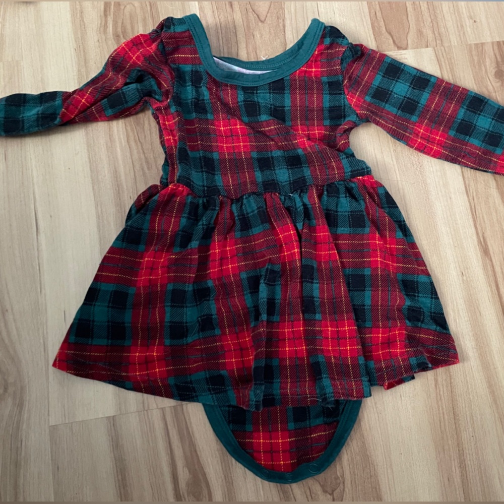 Little Sleepies Tartan Twirl Bodysuit size 3-6 months
